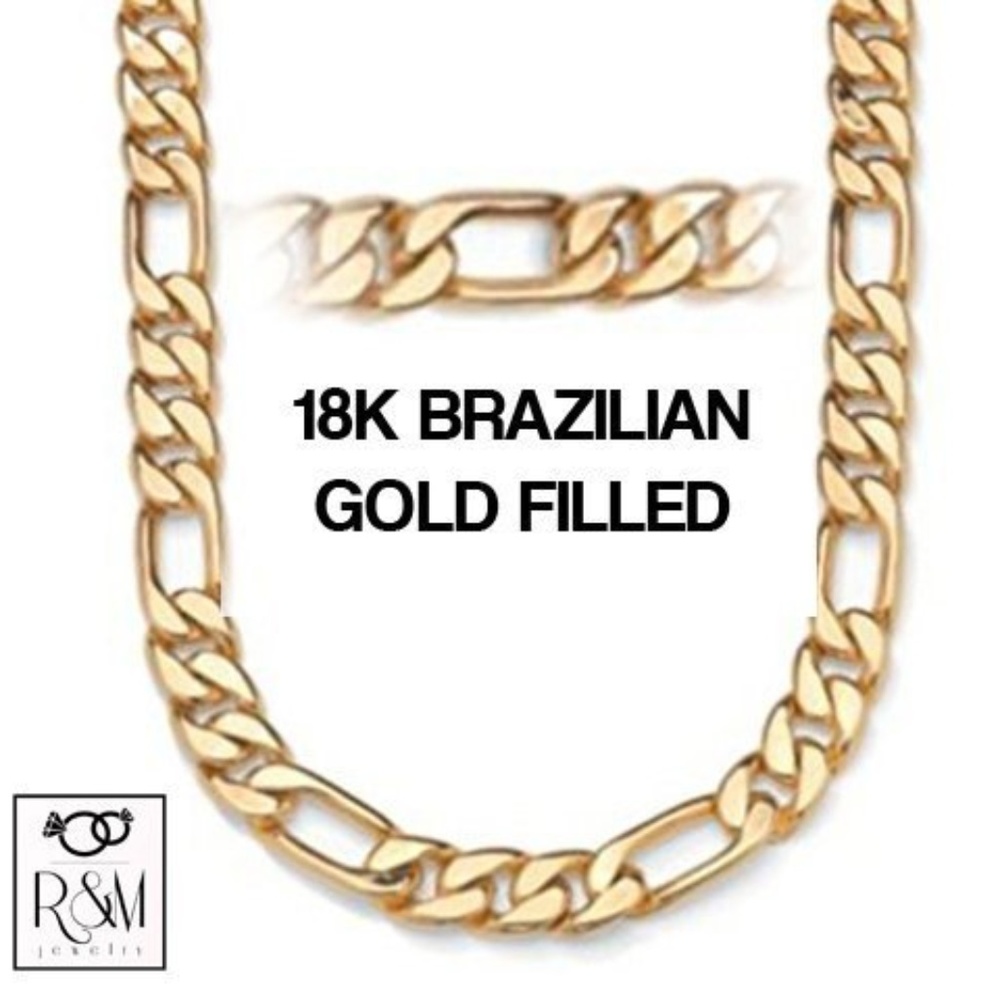 Gold Filled Figaro Necklace 24"
